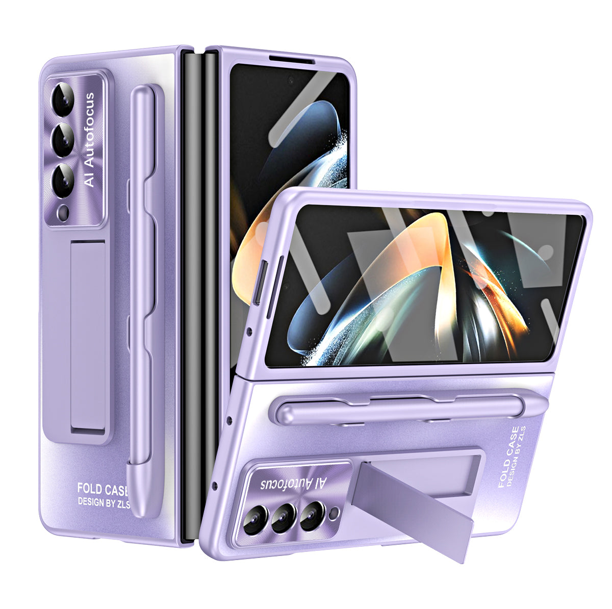 Til Samsung Galaxy Z Fold4 5G Kickstand Cover AG Matt PC-telefonetui med frontskærmbeskytter Stylus Pen Til Samsung Galaxy Z Fold4 5G Kickstand Cover AG Matt PC-telefonetui med frontskærmbeskytter Stylus Pen